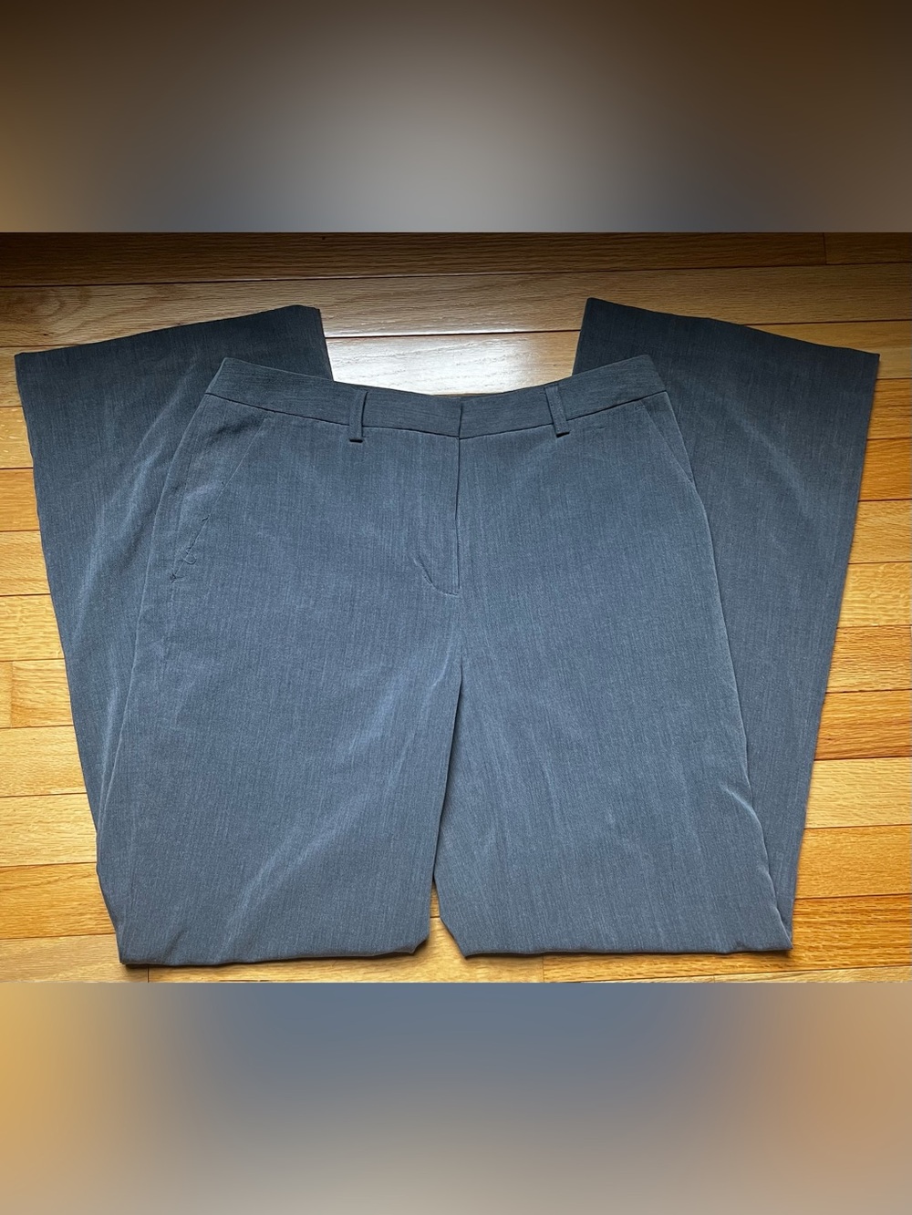 Merona Womens Charcoal Gray Wide Leg Dress Pants Size 12‎ Career Trousers